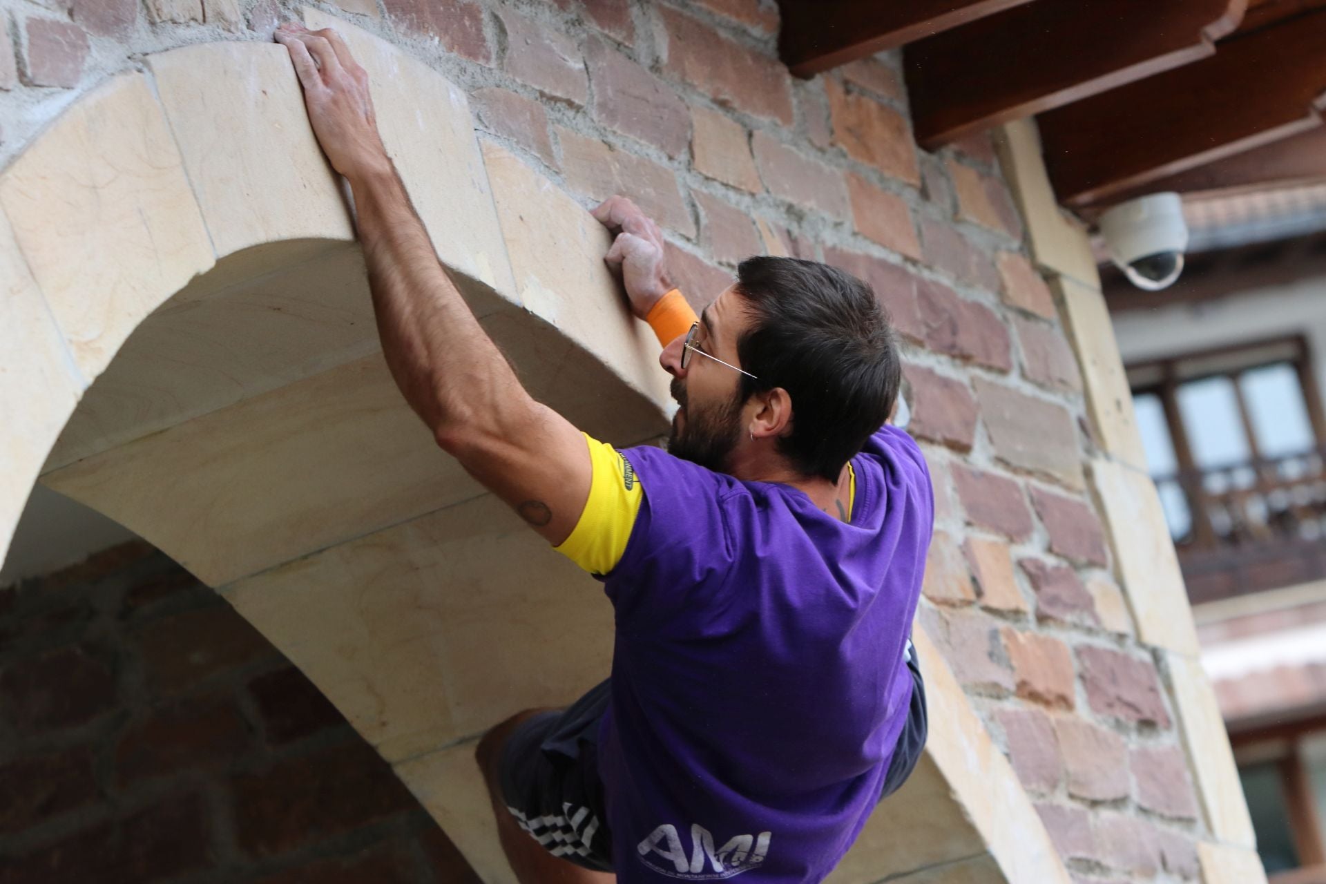 El lugar que se les atragantó a casi todos fue la cúspide del arco, para iniciar el descenso.