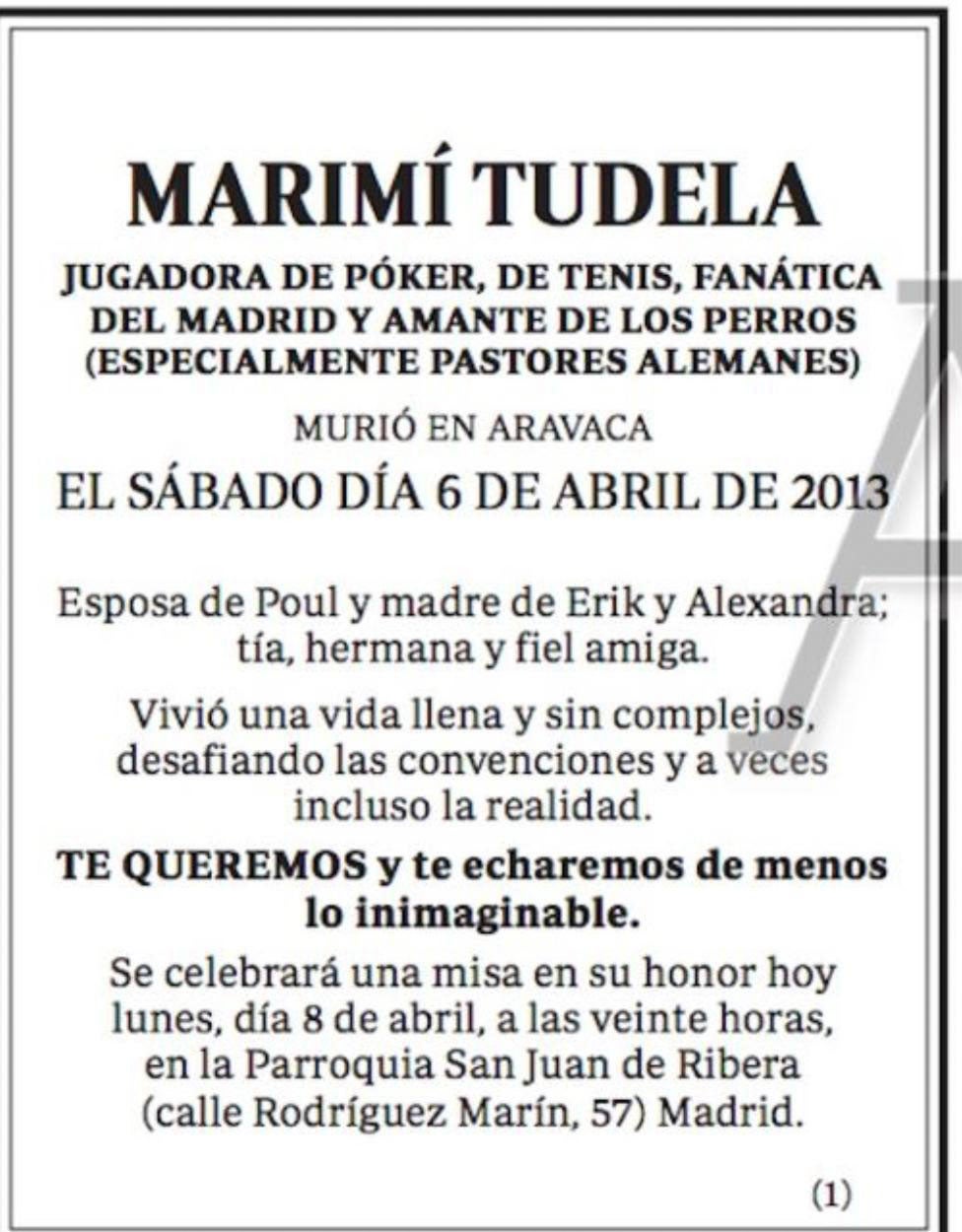 Cada esquela cuenta la historia de su titular