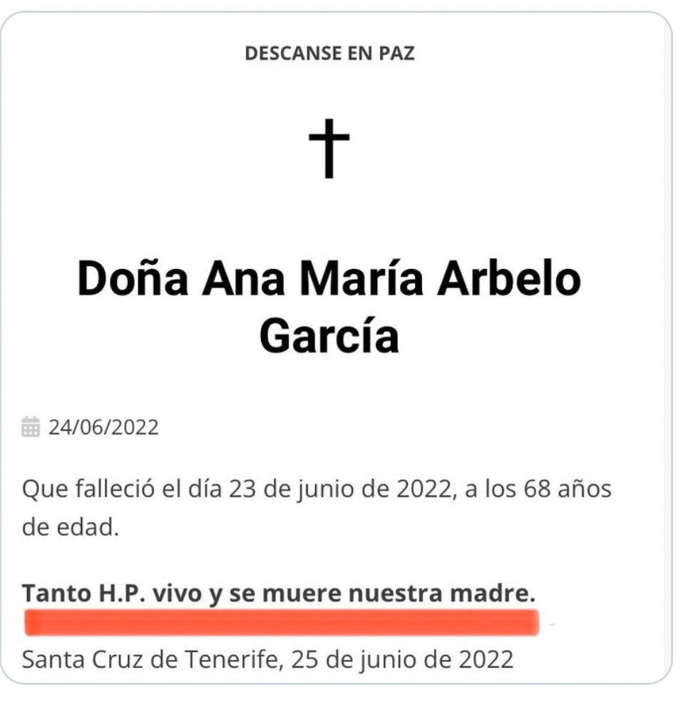 Cada esquela cuenta la historia de su titular