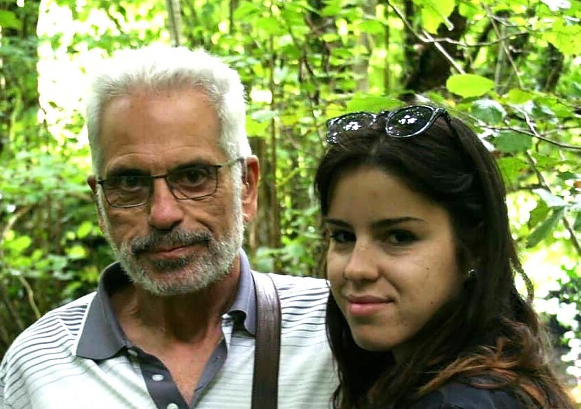 Juan Manuel Serradilla, junto a su hija Sara.