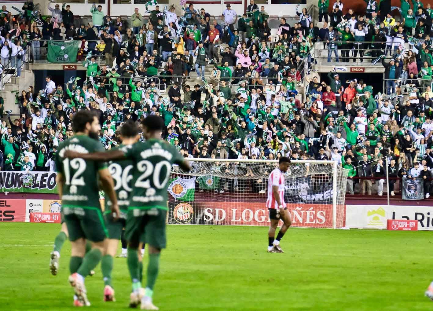 Las imágenes del partido de Copa entre el SD Logroñés-Racing