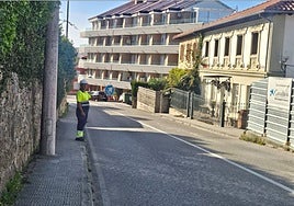 La acera en cuestión objeto de la polémica.