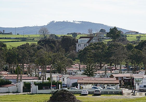 Vistas del camping Arenas de Ajo.