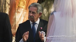 Miguel Ángel Revilla durante la escena en la que participa en la película.