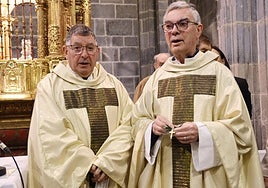 De izquierda a derecha, Óscar Solloa y Juan Manuel Núñez