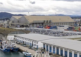 Parcela solicitada por Boluda en el Puerto, con un muro perimetral y detrás de la lonja de Santander junto a la ZAL.