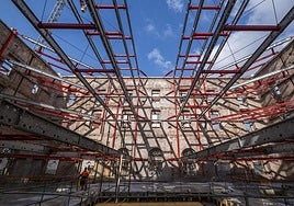 Los trabajos del centro asociado del Museo Reina Sofía-Archivo Lafuente, que está previsto que finalicen al final del verano de 2026.