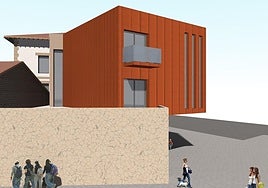 Infografía del edificio consistorial proyectado.