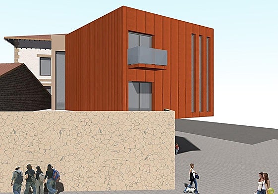 Infografía del edificio consistorial proyectado.