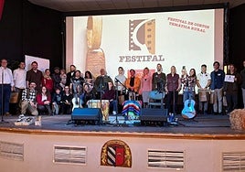 Entrega de premios en el festival de cortos sobre temática rural de Teruel.