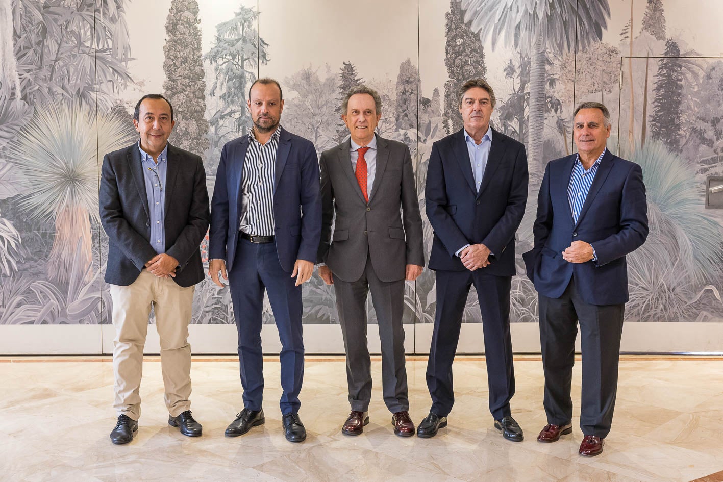 Carlos Fernández, Avelino Ordóñez, Javier Trujeda, Ignacio Martínez y Eugenio de Juana.
