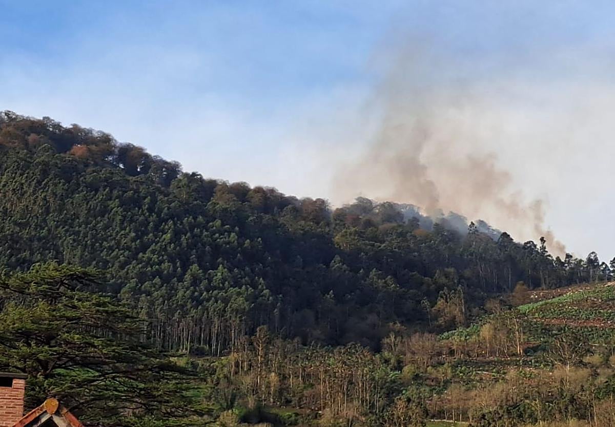 El fuego de Puente Viesgo se ha desplazado hacia San Felices.