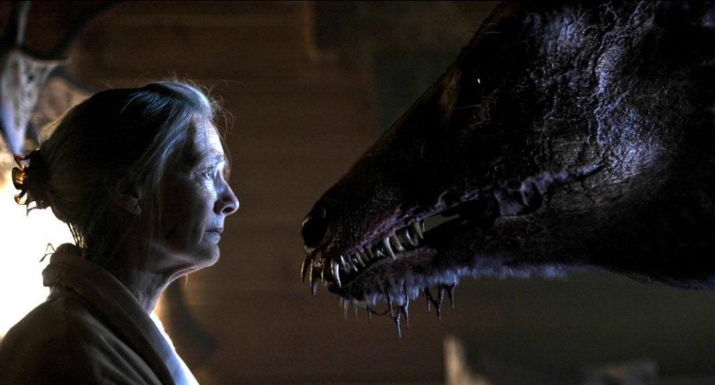 La abuela y la criatura.