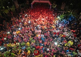 Los participantes en el Night City Trail de Torrelavega