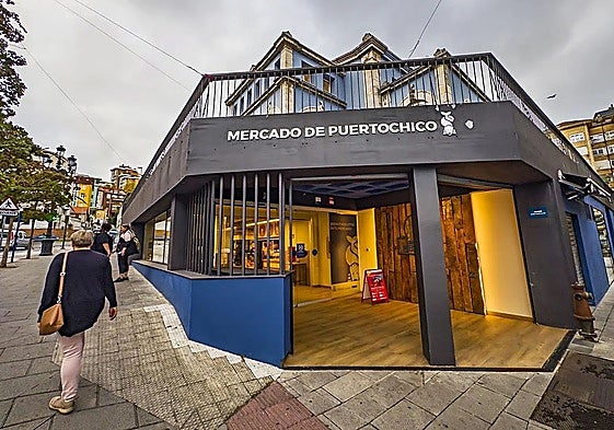 El Mercado de Puertochico, donde se quiere instalar un McDonald's, tras los trabajos de reforma.