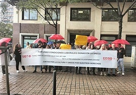 Foto de la concentración de este lunes.