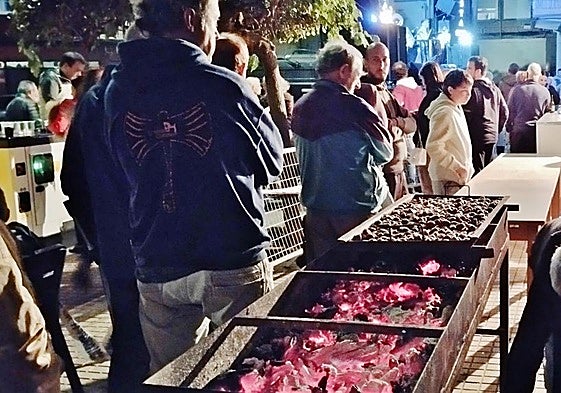 Una de las magostas más popular del valle, la de la peña El Tarumbo.