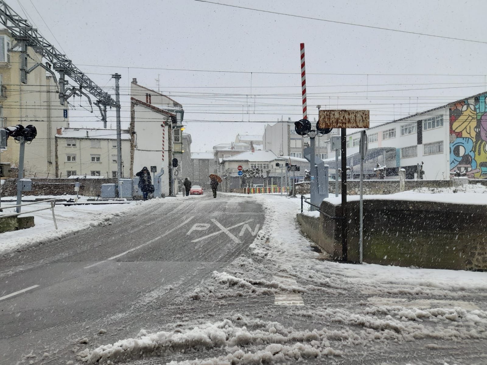 Paso a nivel de la Calle Julióbriga de Reinosa.