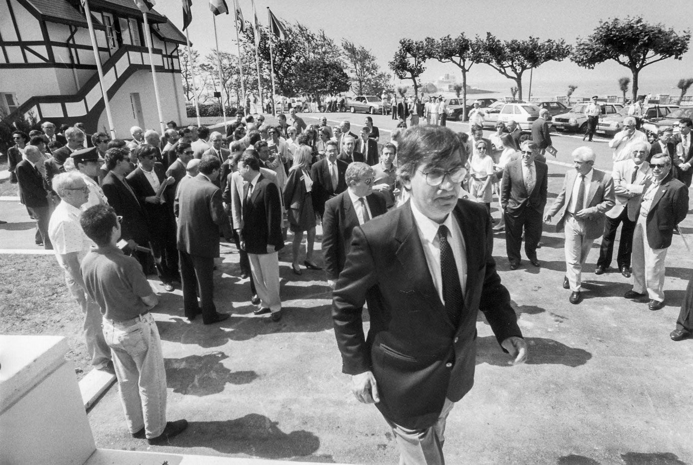 Ernest Lluch en la inauguración de la restauración de Las Caballerizas