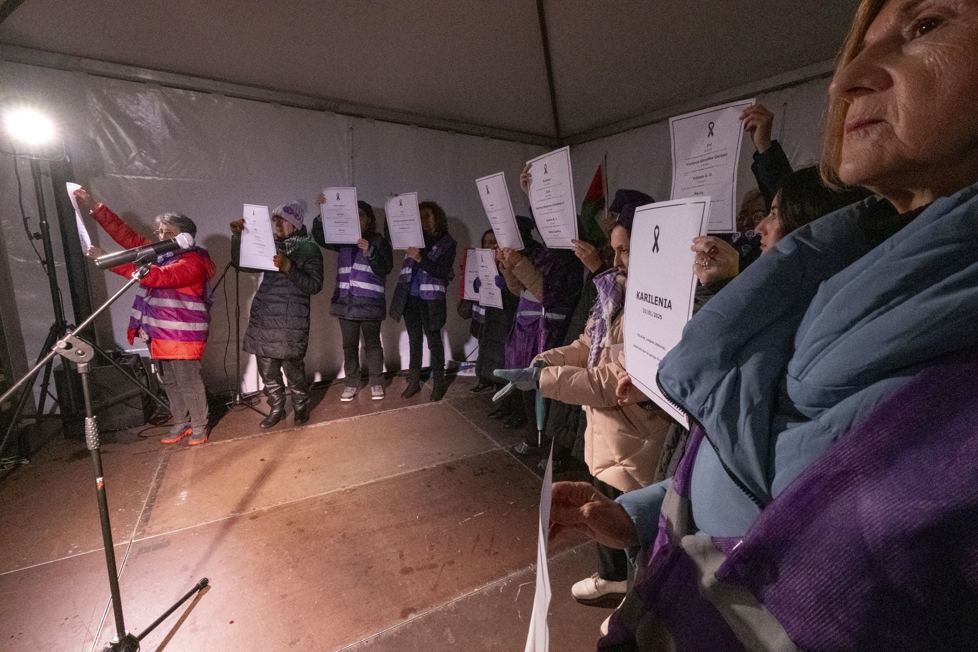 Lectura del manifiesto.