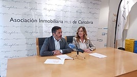 El presidente de FAI, José María Alfaro, con la vicepresidenta de Afilia, Montserrat Abascal, prsentaron la radiografía del perfil del inquilino de vivienda habitual en Cantabria 2025