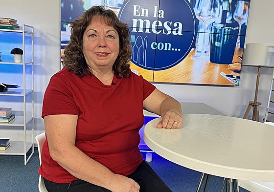Azucena Jiménez, en las instalaciones de El Diario Montañés.