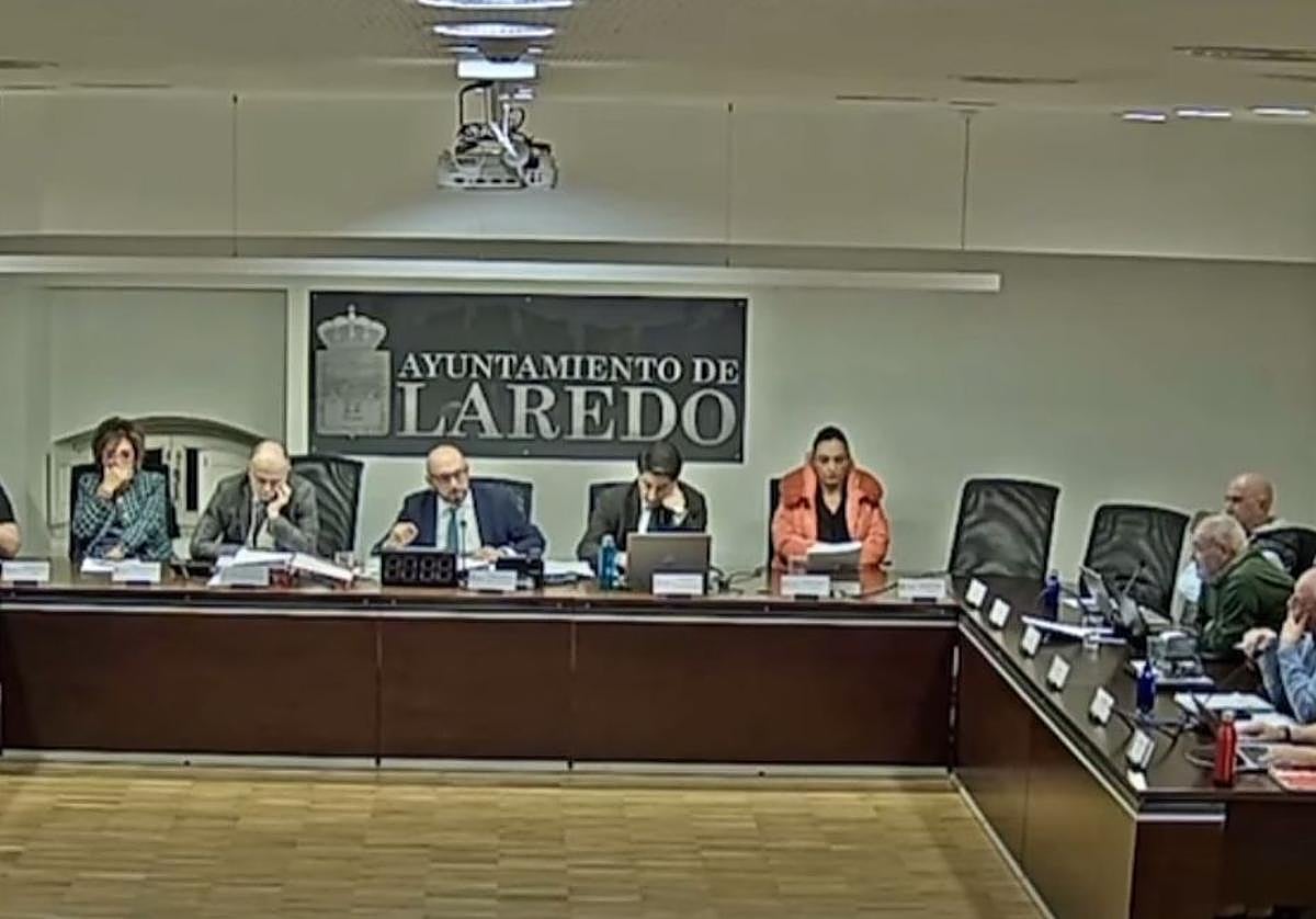 Sesión del pleno de Laredo de este jueves.