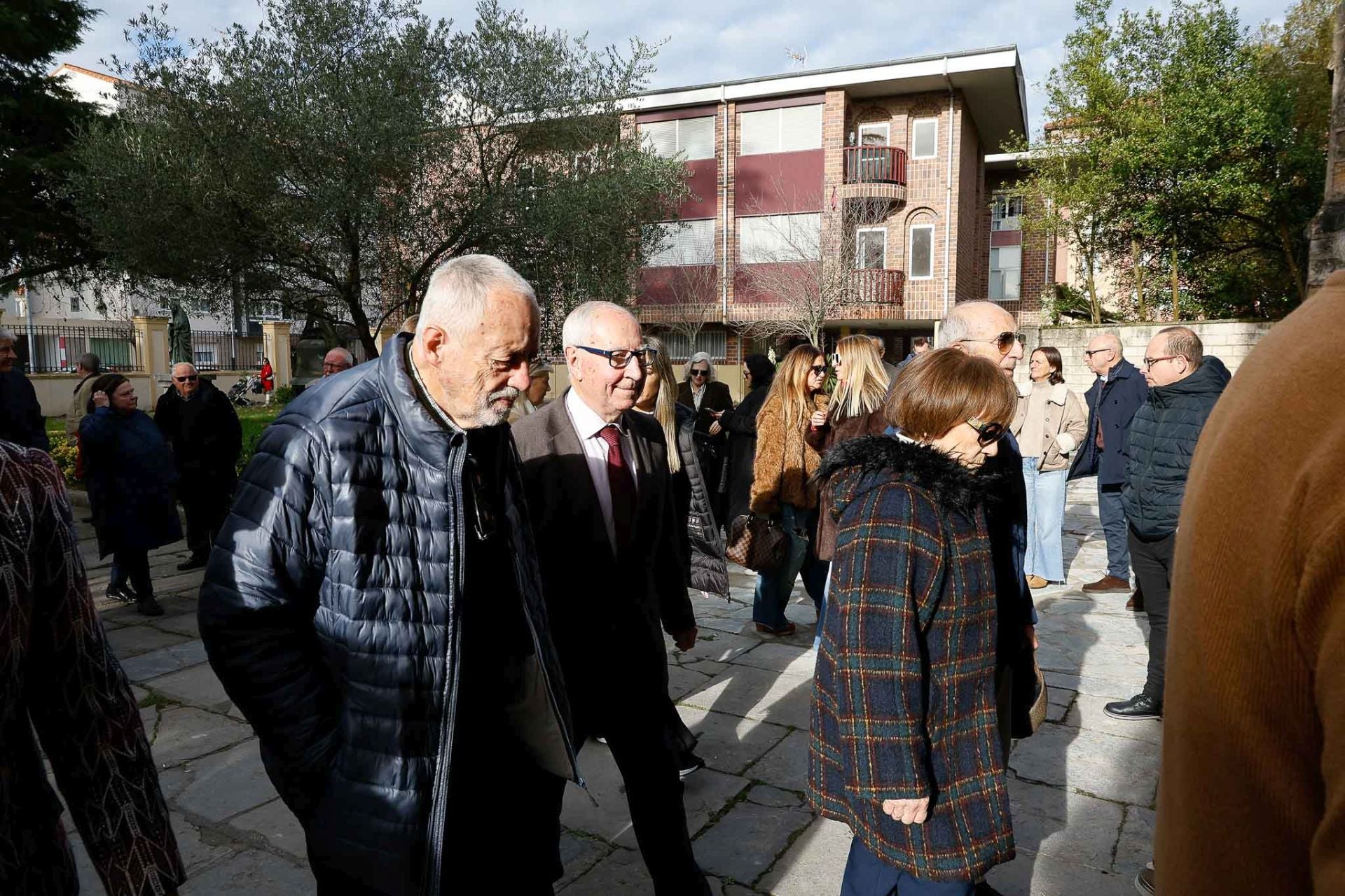 Llegada del expresidente del Parlamento Miguel Ángel Palacio.