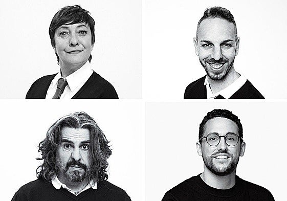 Los protagonistas de 'Mentes peligroas' que se subirán al escenario en Santander. PFC