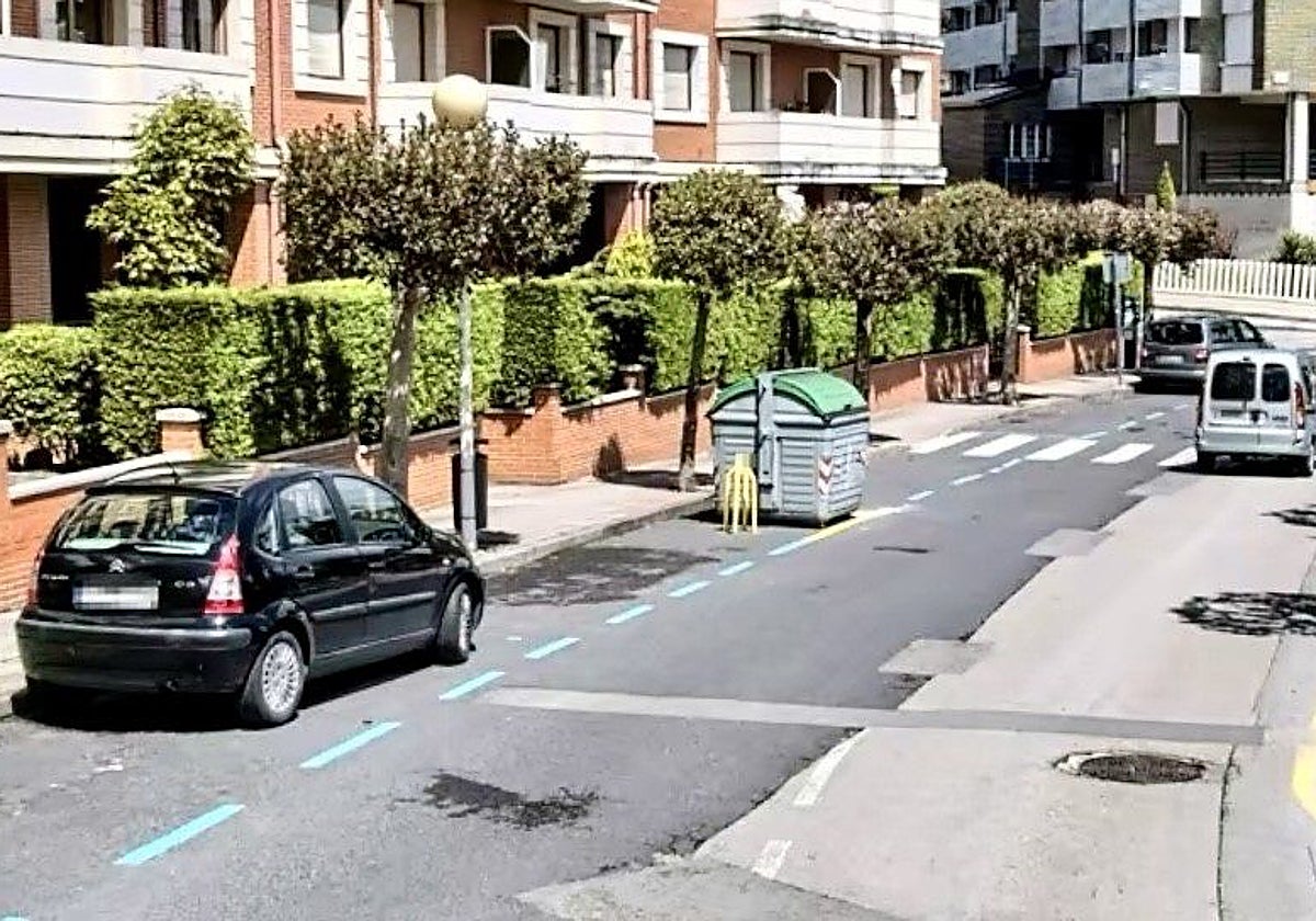 Calle El Sable donde se va a intervenir en esta tercera fase de asfaltado.