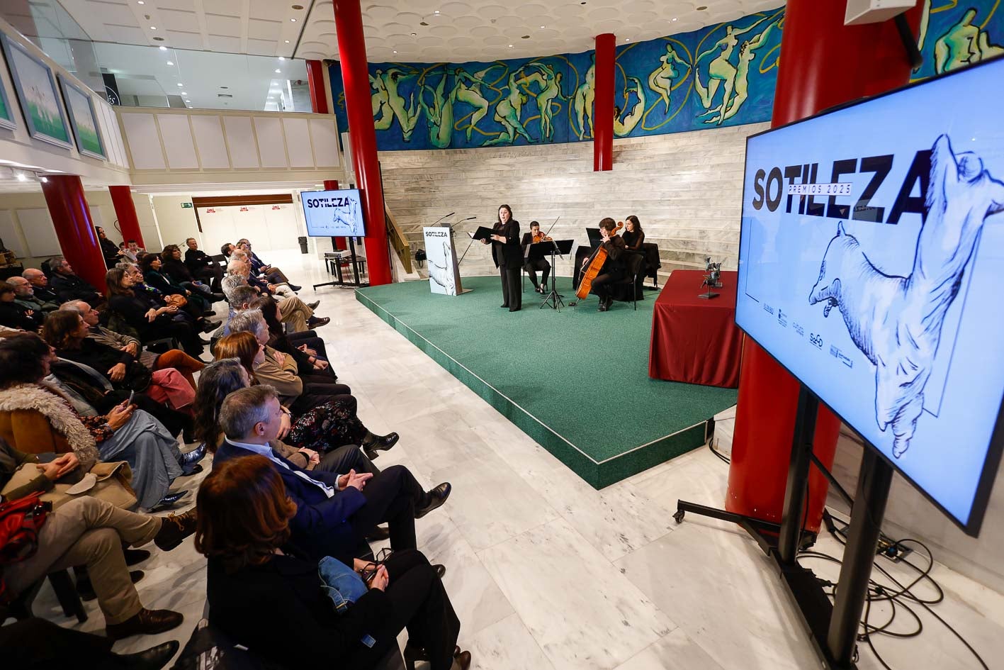 Un momento del acto en la Sala María Blanchard.