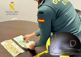 Diero incautado al falso instalador de Castro Urdiales.