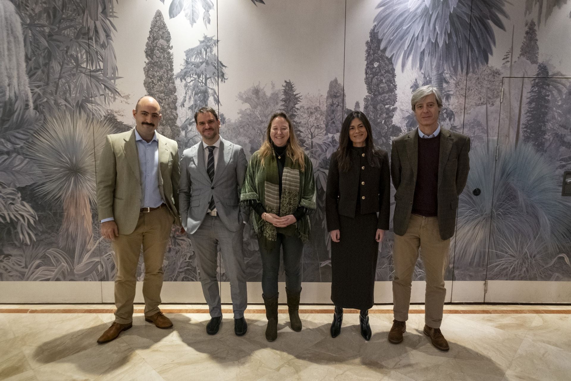 Francisco Merayo, Javier Ferroni, Leticia Díaz, Laura Velasco y Carlos Pajares.