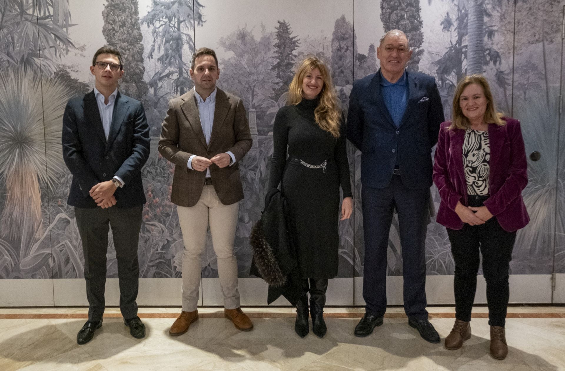 José María González, Pablo Arce, Silvia Aparicio, Jorge Oliveira y Yolanda García.