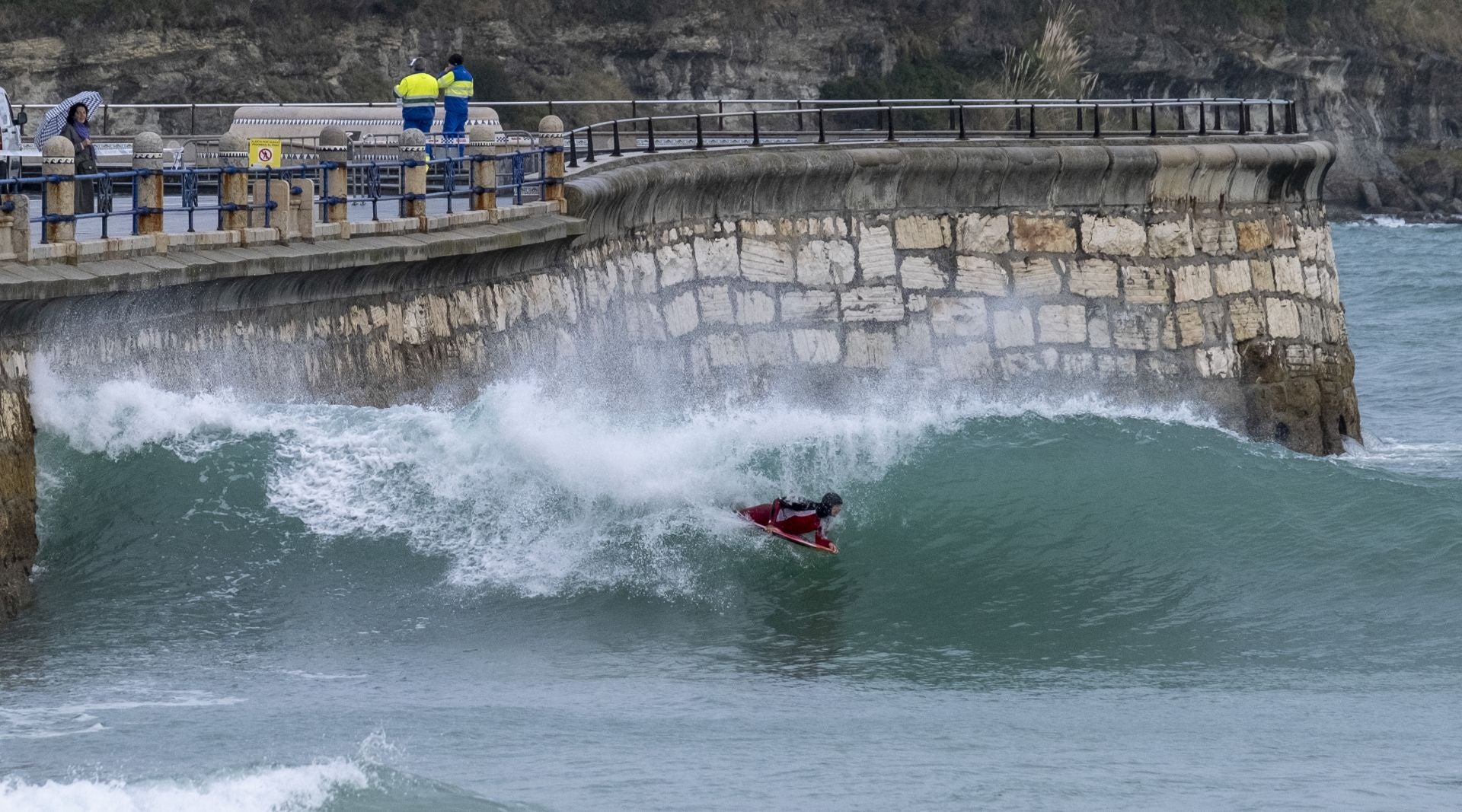 El temporal de olas, en imágenes