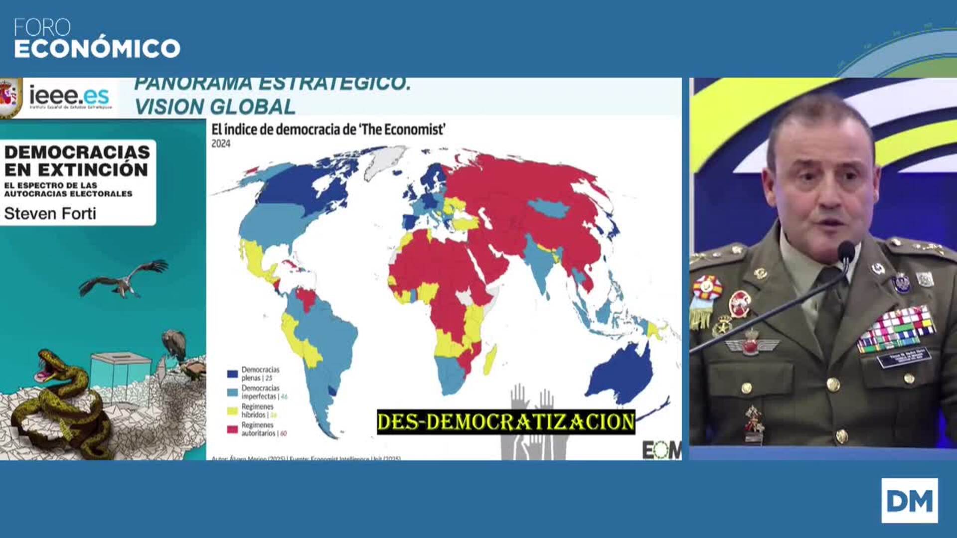 El general Víctor Bados, en el Foro Económico de El Diario Montañés