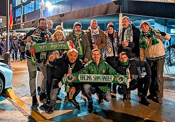 Aficionados del Racing en Ponferrada