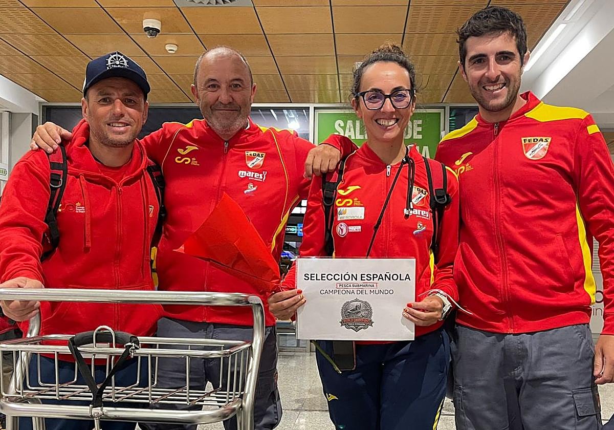 Ángel Cruz, Jesús Expósito, Ana Cimentada y Juan Cayón.