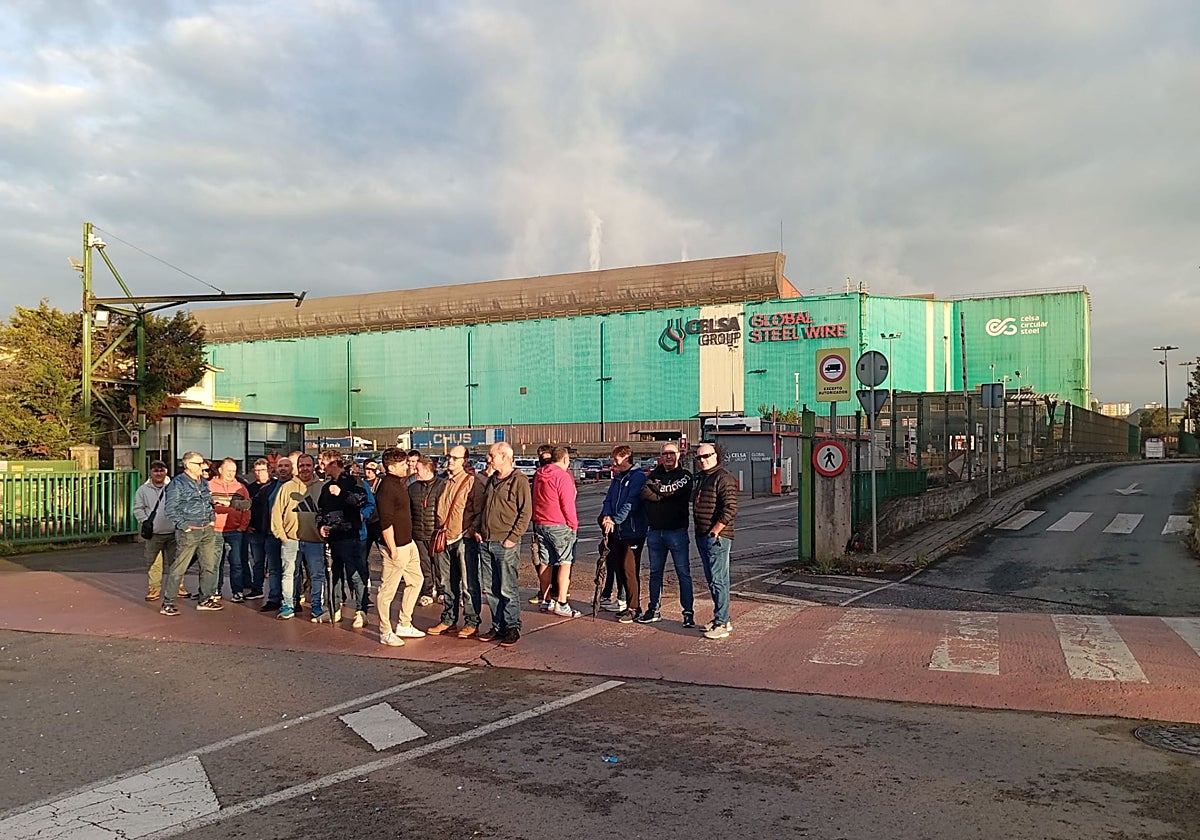 Protesta de trabajadores de Tycsa el pasado octubre.