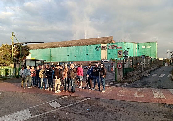 Protesta de trabajadores de Tycsa el pasado octubre.