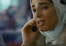 Saja Kilani en un fotograma del filme.