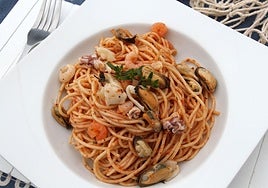 Un buen plato de pasta para la jornada dominical.