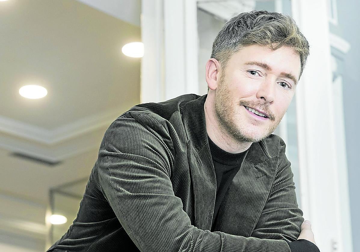 Pablo Rivero en Santander, durante la presentación de la película 'El Molino'.
