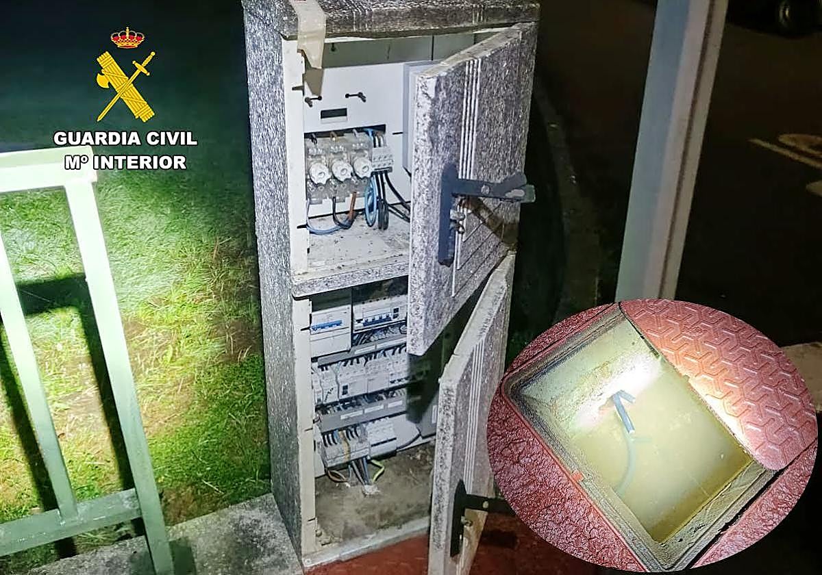 Cuadro de luces saboteado por los detenidos.