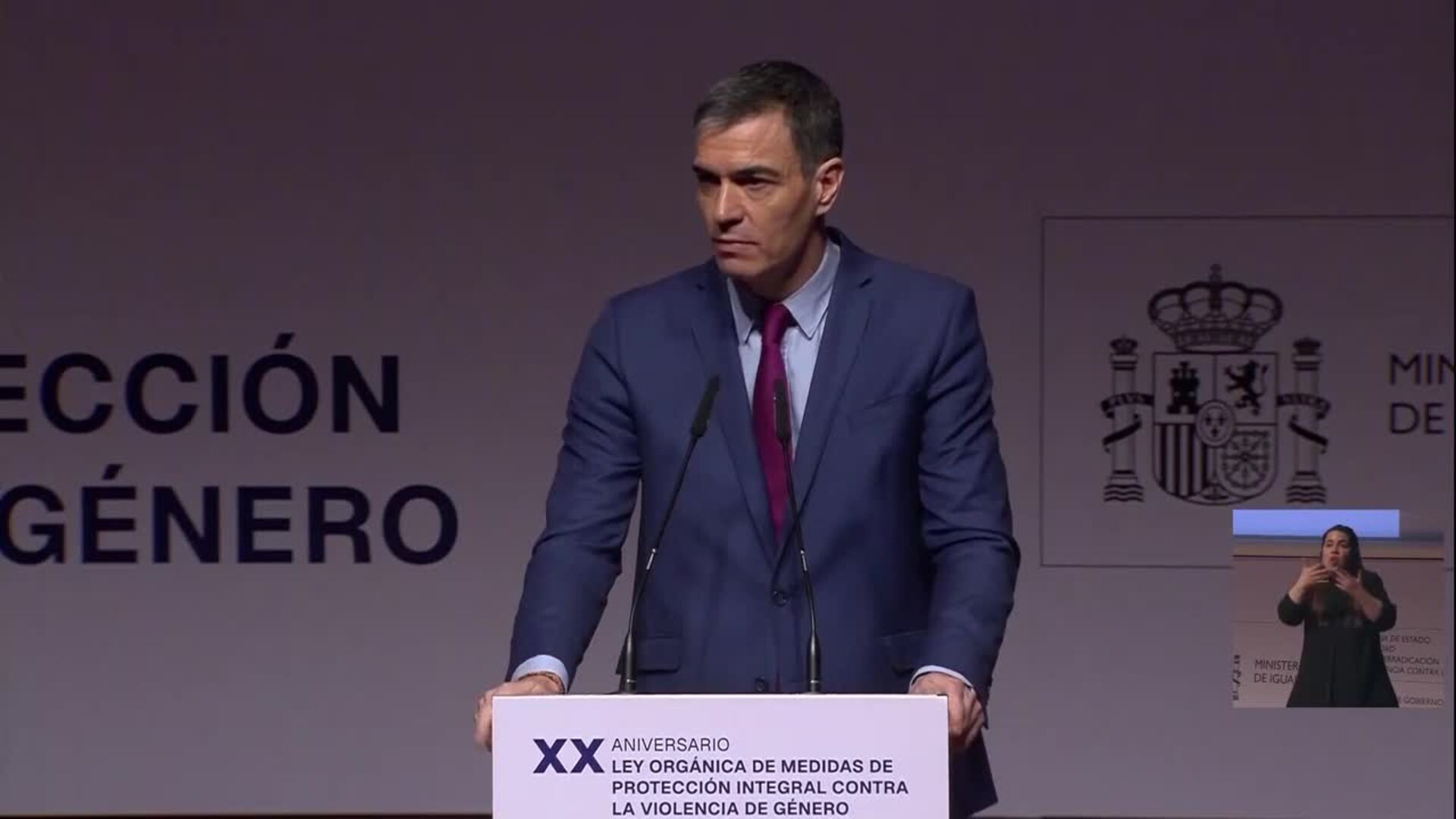 Sánchez cuestiona la "praxis" de jueces en violencia machista