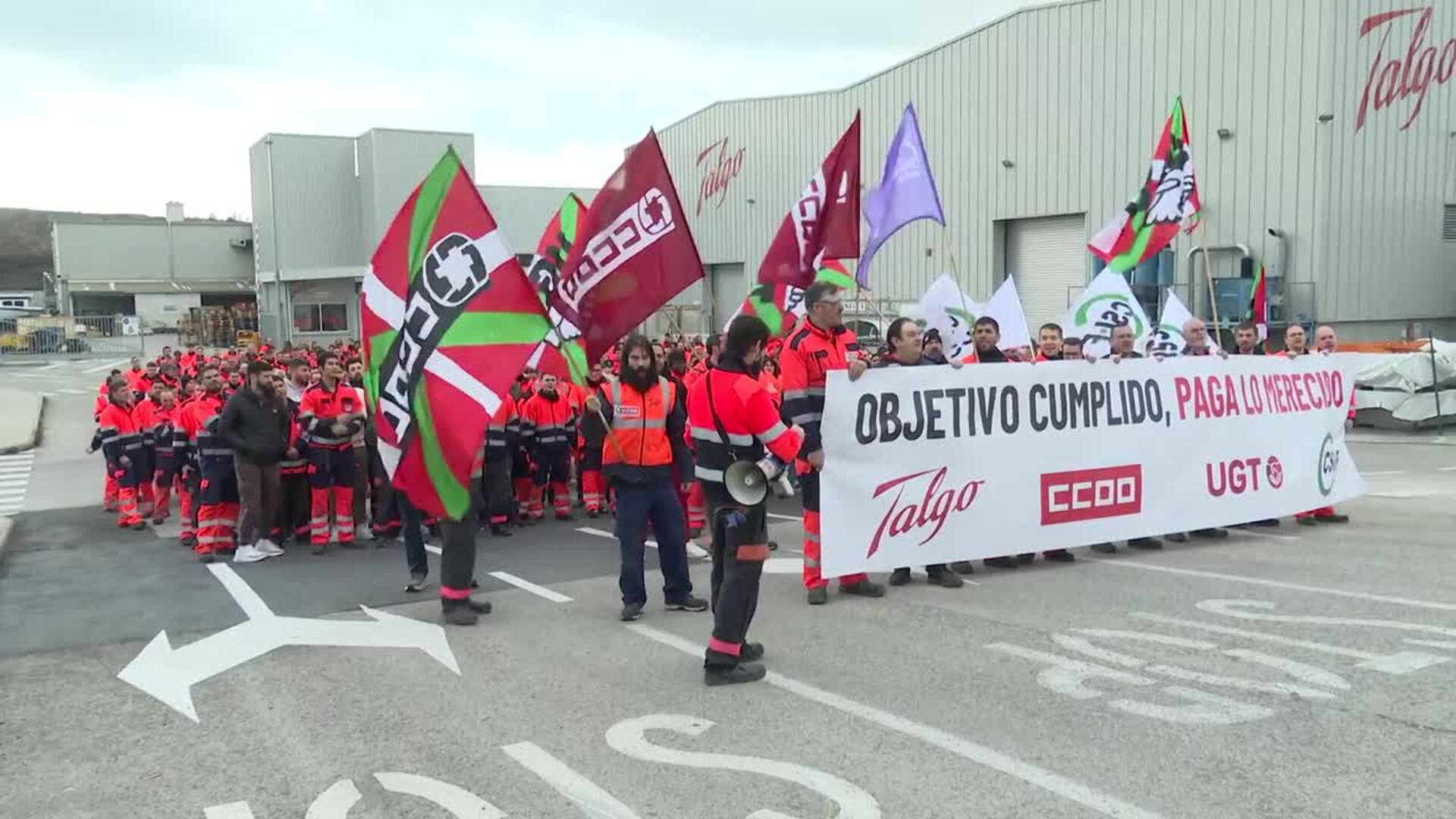 Trabajadores de Talgo se concentran en Álava por su paga por objetivos