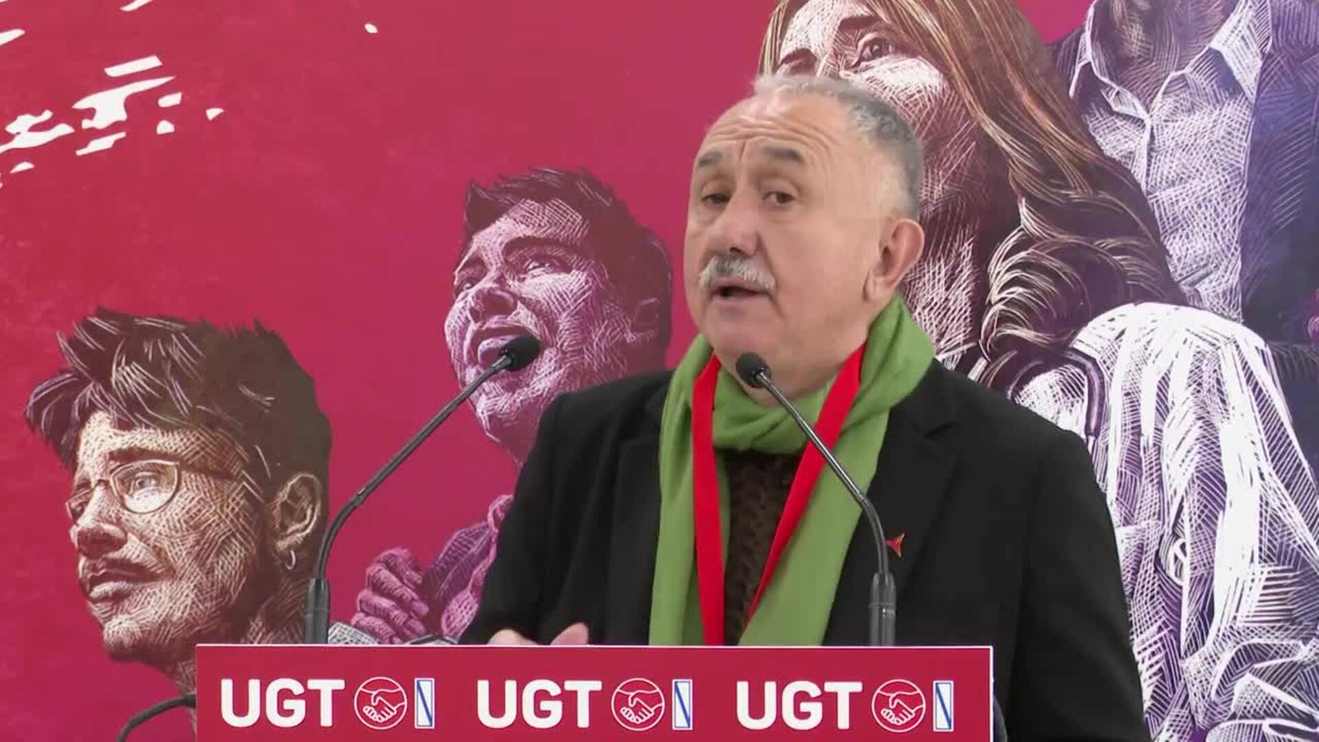 Pepe Álvarez (UGT) ataca a la CIG, el "sindicato del no", y lanza reproches al BNG