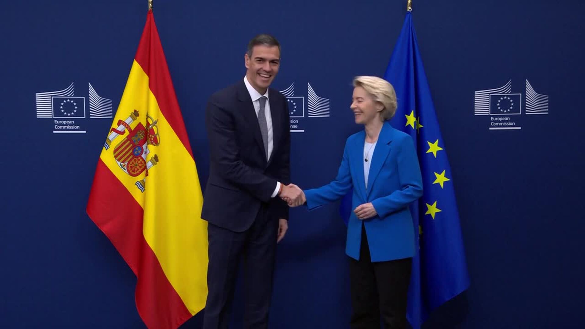Ursula recibe a Pedro Sánchez con los aranceles de Trump sobre la mesa
