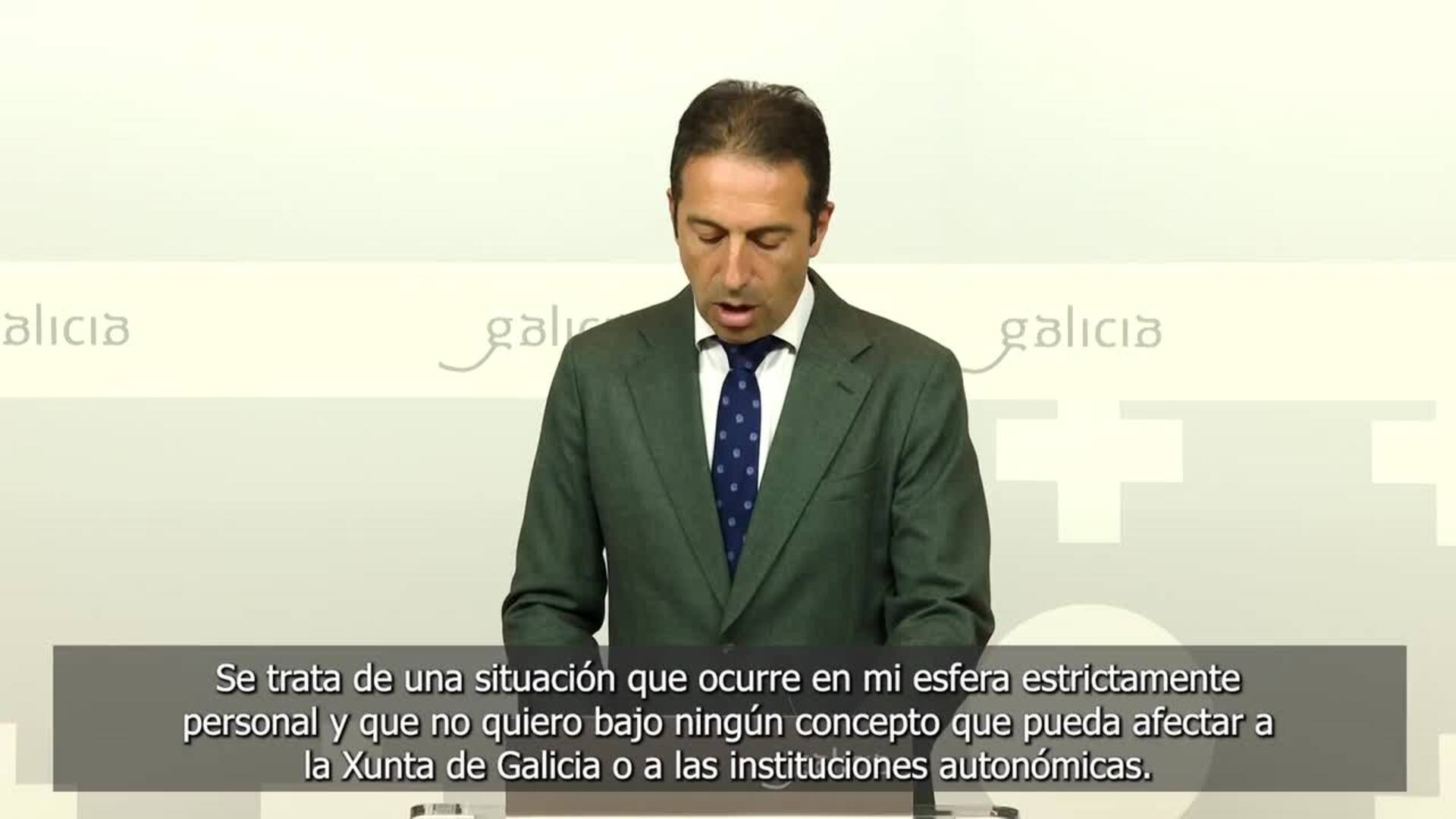 Dimite un conselleiro de la Xunta tras recibir notificación de que está investigado