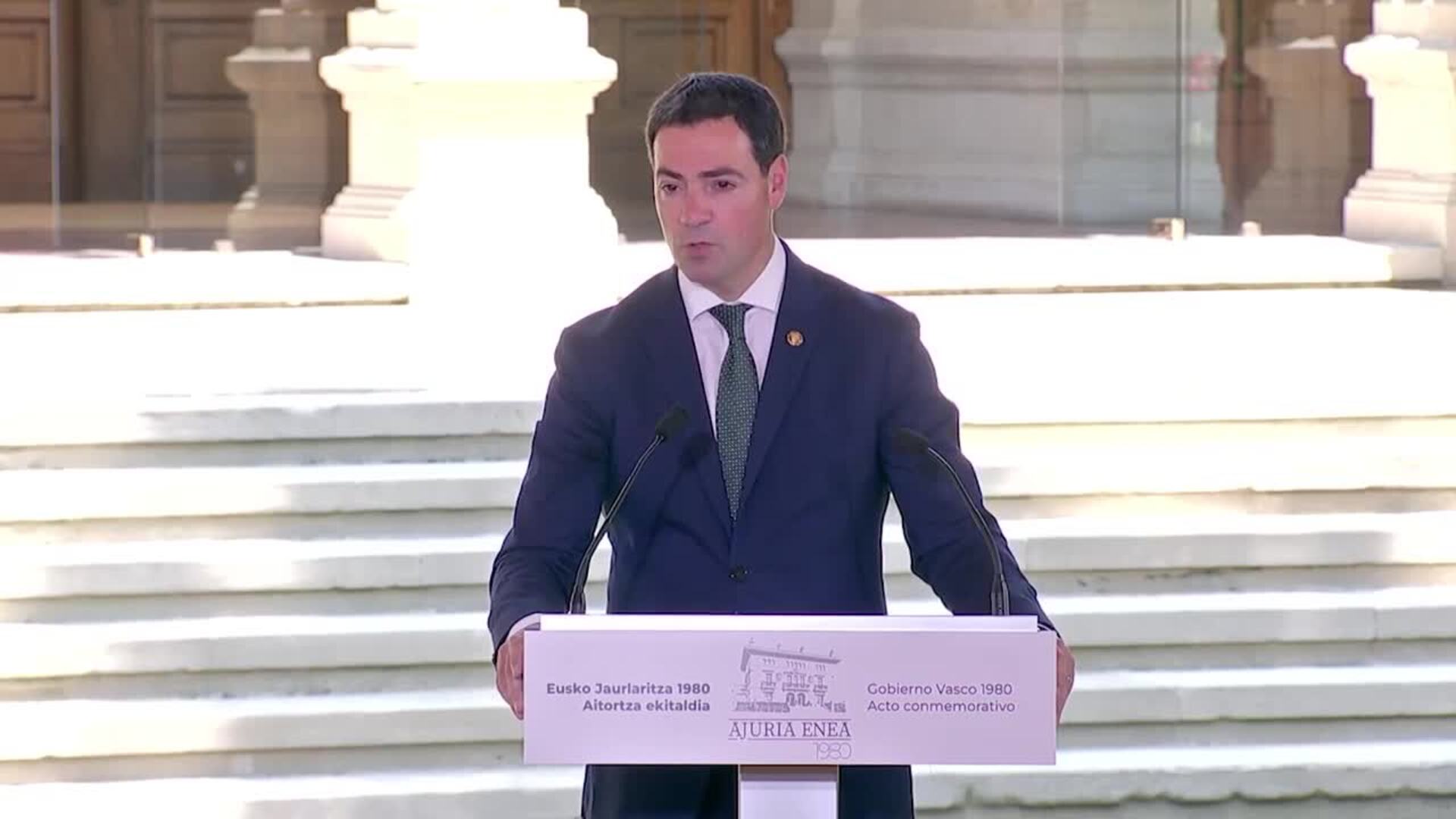Pradales reivindica al primer Gobierno Vasco como impulsor de "cimientos" de la Euskadi actual